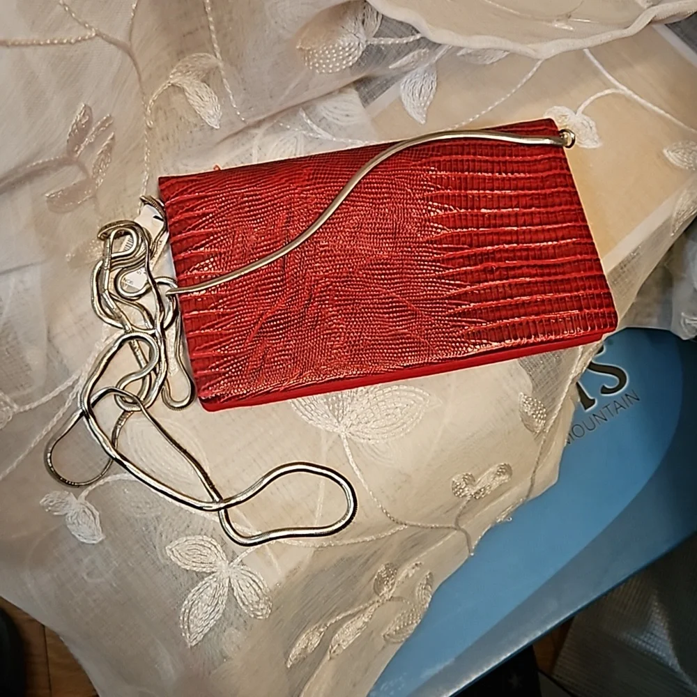 WHBM Red Sequin Purse Wallet - Picture 3 of 3